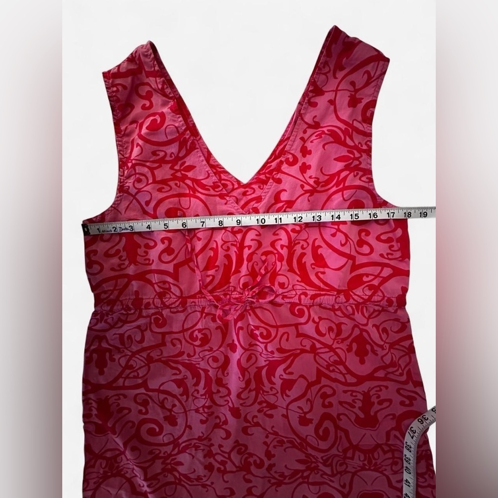 Swell by Cynthia Rowley Pink Swirl Cotton Mini Dress | Size L - Picture 6 of 9